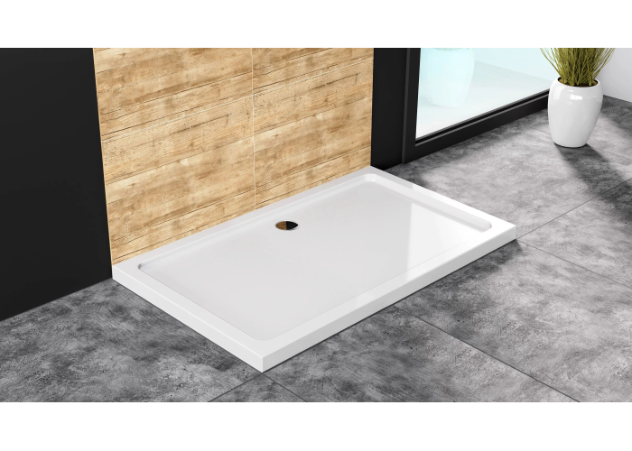 Душовий поддон REA Savoy 80x100 Білий REA-K5332