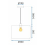 Люстра APP1015-1CP OSW-04542