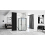 Душова Кабіна REA Space In Чорний 80x100 + Душовий Піддон Savoy Чорний KPL-8882-4087