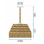 Люстра APP1067-1CP OSW-00677