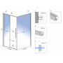 Душова Кабіна REA SOLAR 90x90 Золото REA-K4900