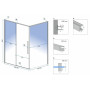 Душова Кабіна SOLAR Золото 80x100 REA-K4901