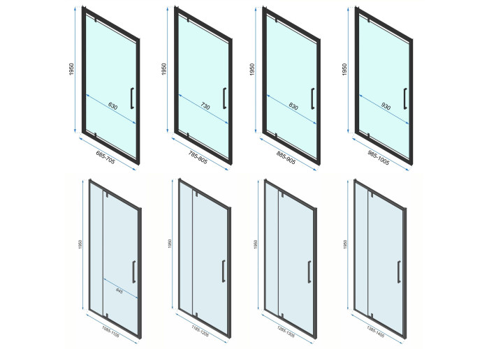 Душова Кабіна Rapid Swing 70x90 KPL-K6407-K6422