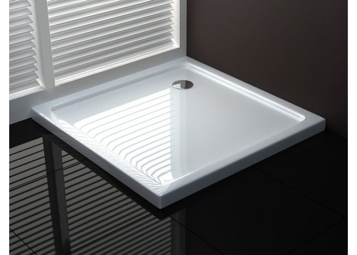 Душовий Піддон + сифон REA EGO Slim 80x80x5 REA-K011P