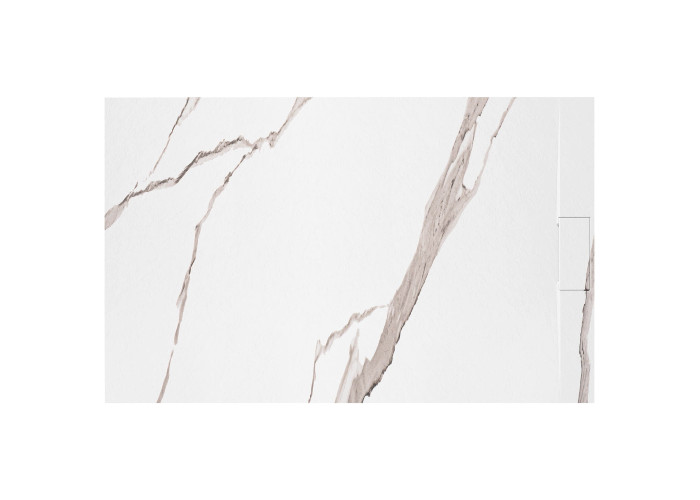 Душовий Піддон Bazalt CARRARA Білий 80x100 REA-K7000