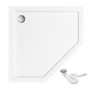 Душова Кабіна Rea Axin 90x90 + Душевий Піддон Чорний 90x90 KPL-K8779-8543
