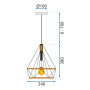 Люстра Loft APP679-1CP OSW-01103