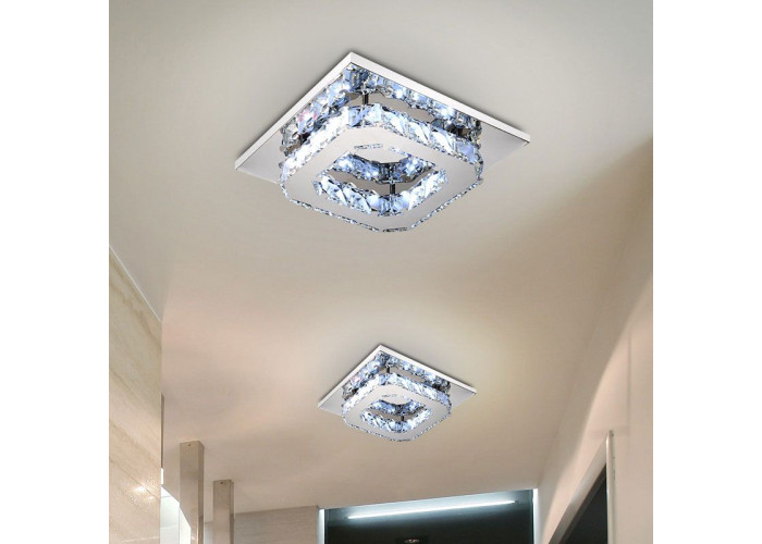 Люстра Кристал Квадратна Glamour 8W APP405-C APP406-C OSW-65003