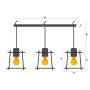 Люстра APP220-3CP OSW-00408
