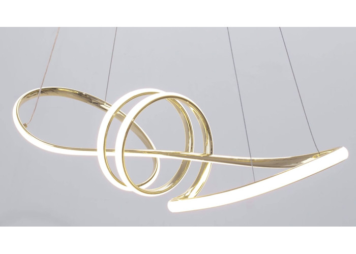 Люстра LED + Пульт APP824-CP Золото OSW-06662