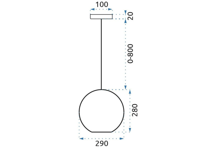 Люстра Стельова LED Скляна APP446-CP
