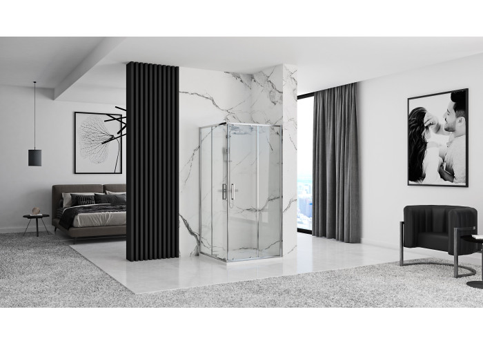 Душова Кабіна REA PUNTO 80x80 Хром REA-K0863