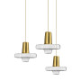 Люстра Скляна Метал Золото LED APP553-1CP OSW-08633