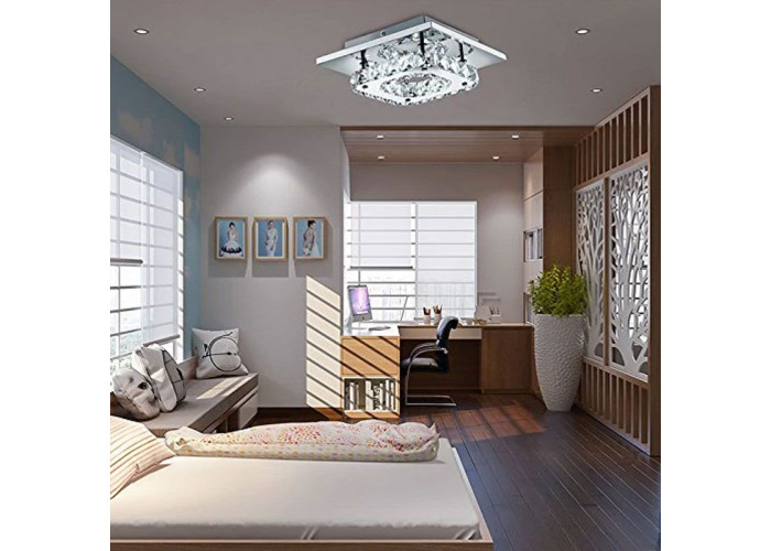 Люстра Кристал Квадратна Glamour 8W APP405-C APP406-C OSW-65003