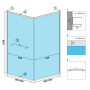 Душова Кабіна REA Space In Чорний 90x90 REA-K8881