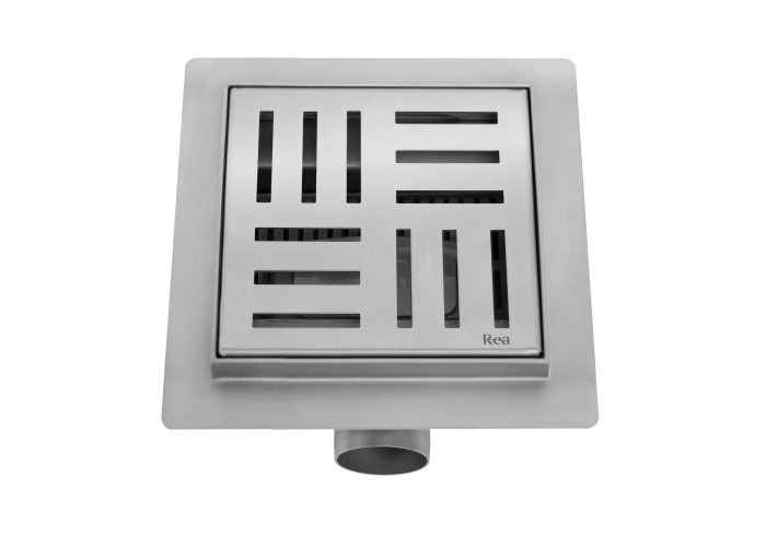 Трап для Душа REA CROSS 150x150 Нікель Мат REA-G6201
