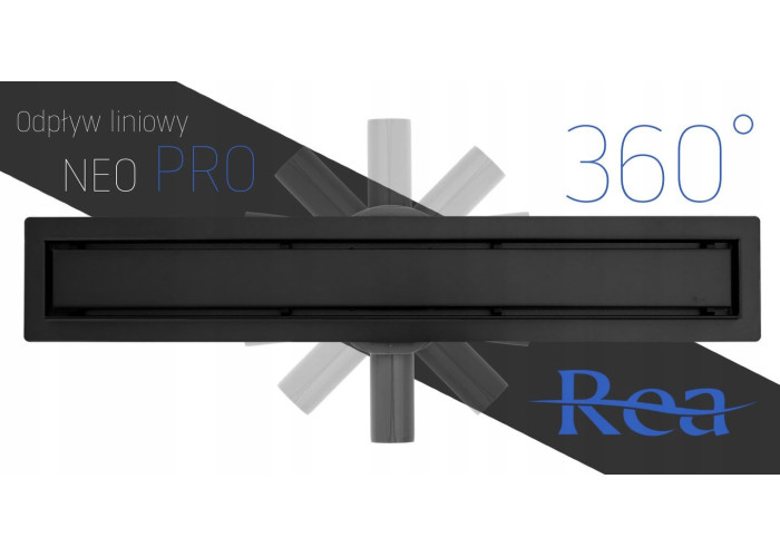 Трап для Душа Pure NEO Pro 2in1 Чорний 50 REA-G0999