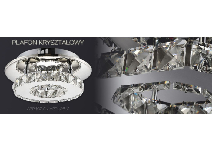 Люстра Кристал Glamour 8W APP407-C APP408-C OSW-65005