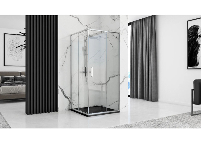 Душовий Піддон REA GRAND 90x90х3,5 Чорний REA-K4595