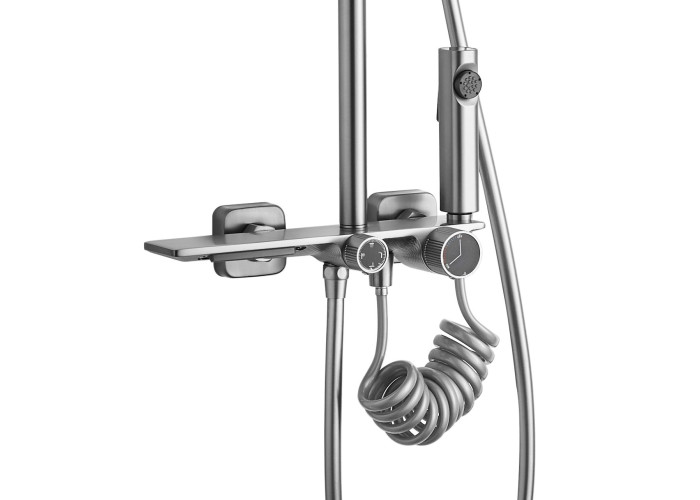 Душовий Гарнітур REA HELIX  Никель Мат INOX REA-P6622