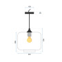 Люстра Скляна APP312-1CP Loft OSW-00344