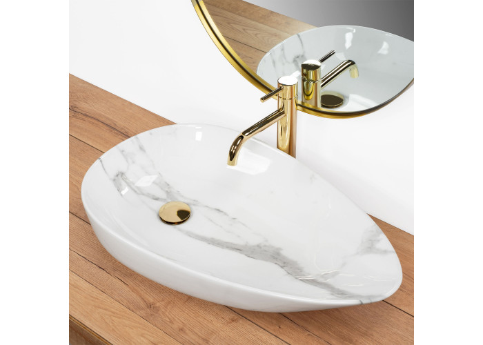Умивальник Rea Greta 65 Bianco Shiny REA-U6501