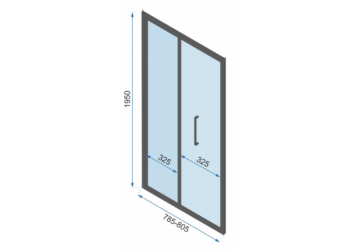 Душова Кабіна REA Rapid Fold 100x90 KPL-6420-6422