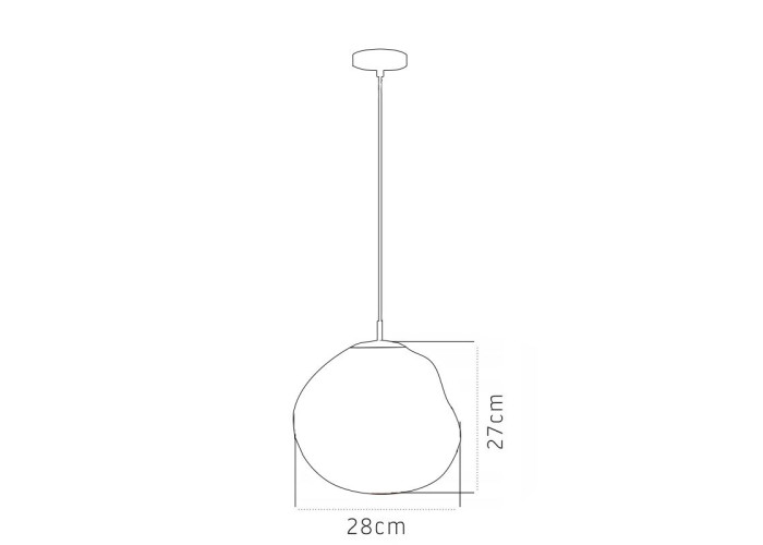 Люстра Скляна Золото APP331-1CP OSW-00425