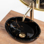Умивальник Rea Sofia Mini Black Marble Shiny REA-U6963