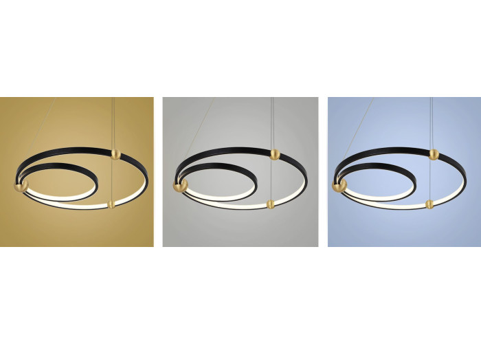Люстра Чорний Ring LED + Пульт APP692-30-50 OSW-06095