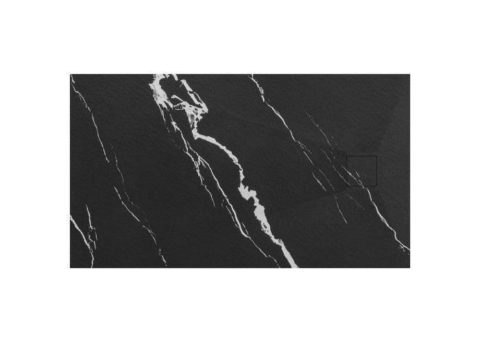 Душовий Піддон Magnum CARRARA Чорний 90x120 REA-K7009