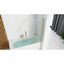 Шторка для Ванни Rea Elegant Золото Мат 80 REA-W6601