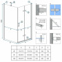 Душова Кабіна REA Molier Хром 90x90 KPL-8539-8535