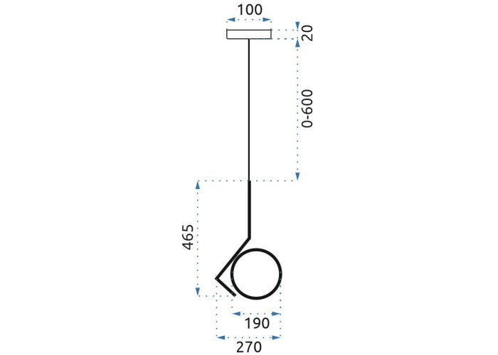 Люстра Золото Скляна APP429-1CP OSW-00901