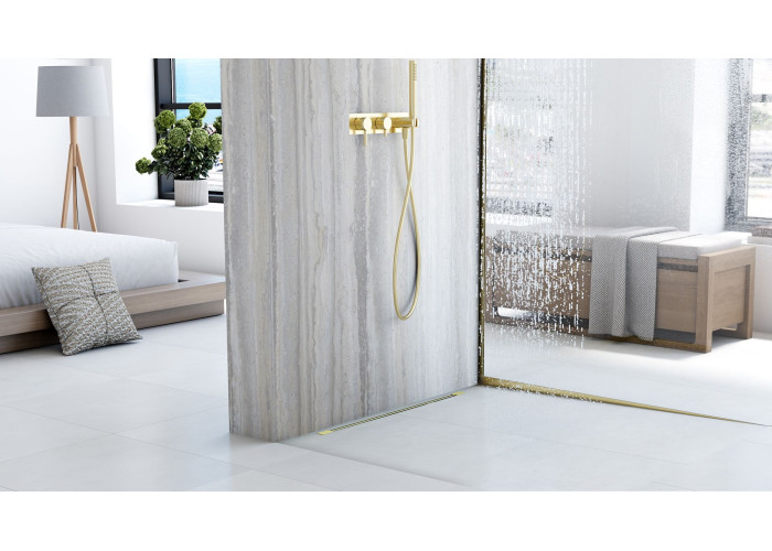 Трап для Душа Rea Neo Ultra Slim Mirror Золото Pro 70 REA-G9804