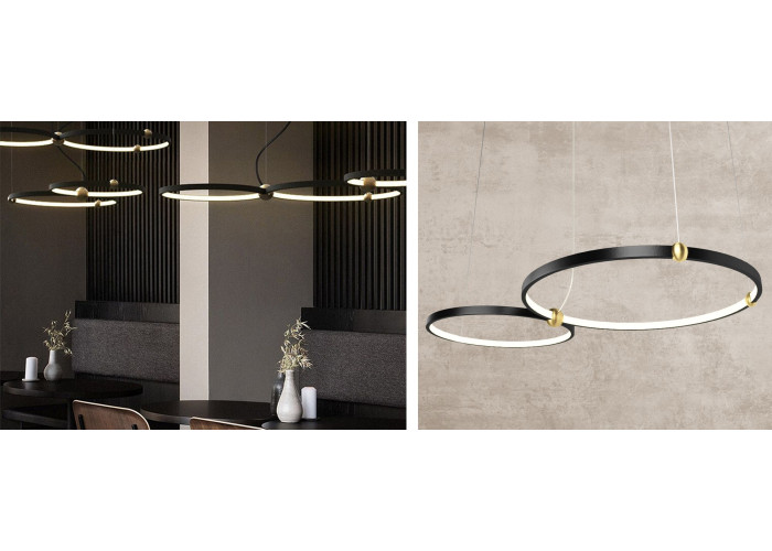 Люстра Чорний Ring LED + Пульт APP763-30-50 OSW-00786