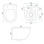Унітаз Rea Carlo Mini Tornado Rimless Flat Pro REA-C8770