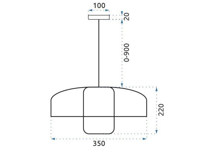 Люстра NATURAL APP887-1CP OSW-05247