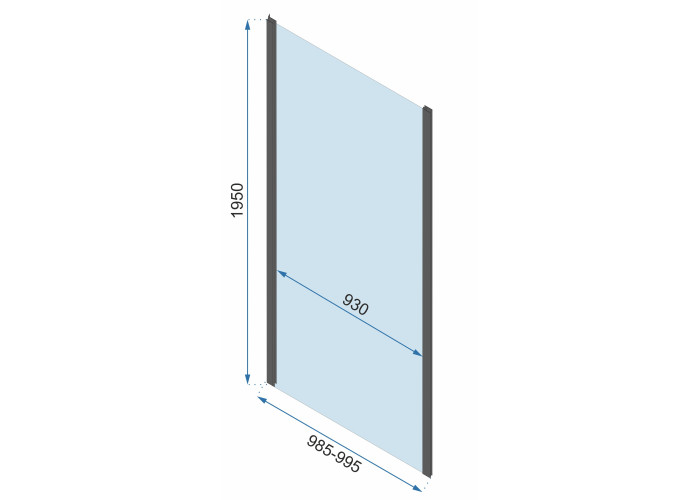 Душова Кабіна REA Rapid Fold 100x90 KPL-6420-6422