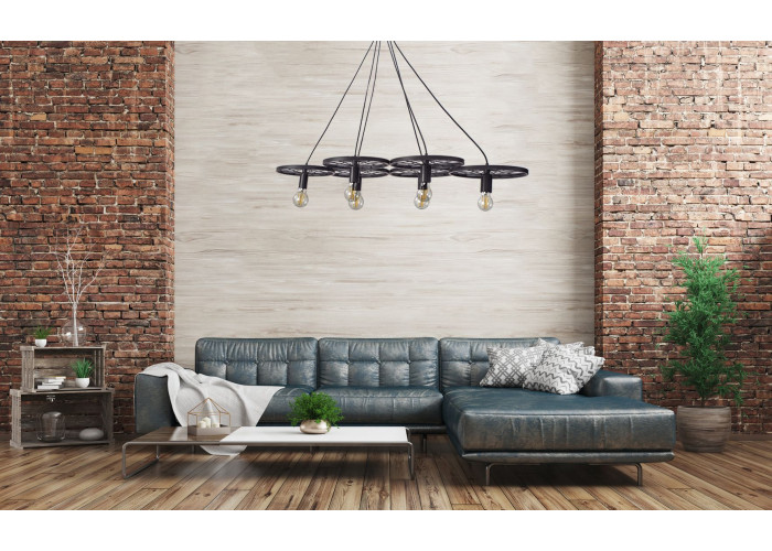 Люстра APP215-6CP Кругла INDUSTRIAL OSW-00351