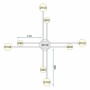 Люстра Чорний 8-Плечова LED APP523-8C OSW-08465