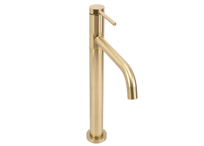 Змішувач для Умивальника Rea Lugano Slim Brush Gold High REA-B4420