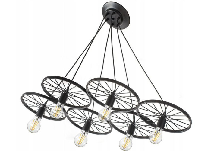 Люстра APP215-6CP Кругла INDUSTRIAL OSW-00351