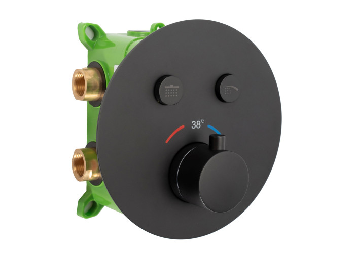 Душовий Гарнітур REA MILER Чорний Мат + BOX REA-P6713