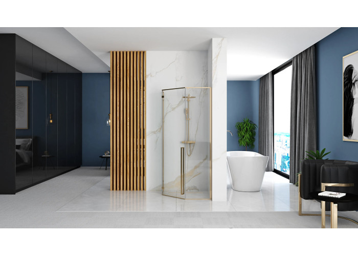 Душова Кабіна DIAMOND Золото 100x100 REA-K6616
