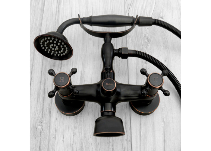 Змішувач для ванни REA Retro Old Чорний REA-B0224
