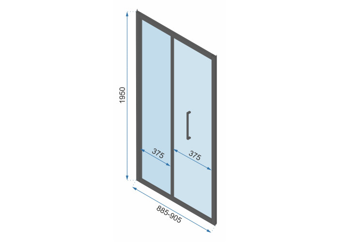 Душова Кабіна REA Rapid Fold 100x90 KPL-6420-6422