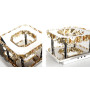 Люстра Кристал Квадратна Glamour 8W APP405-C APP406-C OSW-65003