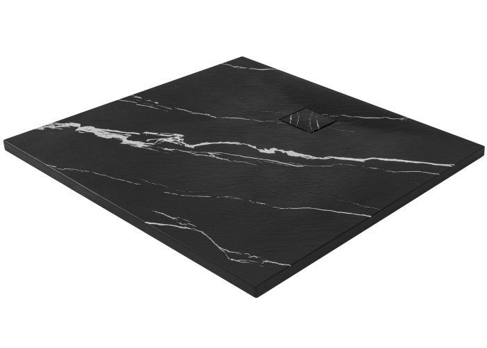 Душовий Піддон Magnum CARRARA Чорний 90x90 REA-K7008