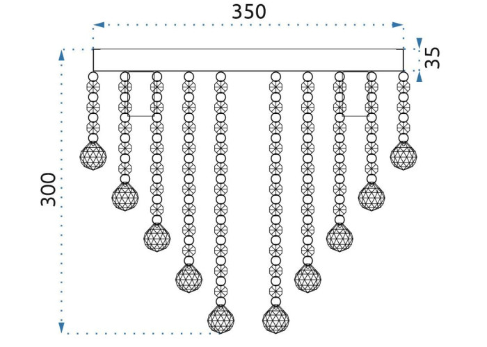 Кристал Люстра APP514-5C Cristal OSW-00071